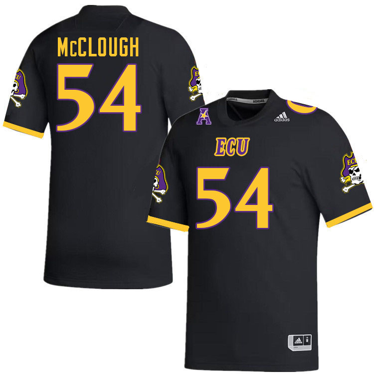 #54 Dru McClough East Carolina Pirates College Football Jersey Stitched-Black #54 Dru McClough East Carolina Pirates College Football Jersey Stitched-Black